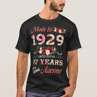 T-shirt Chemise 1929 97 Floral Anniversaire