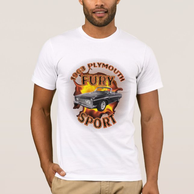 T-shirt Chemise 1963 de sport de fureur de Plymouth des (Devant)