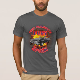 T-shirt Chemise 1963 de sport de fureur de Plymouth des