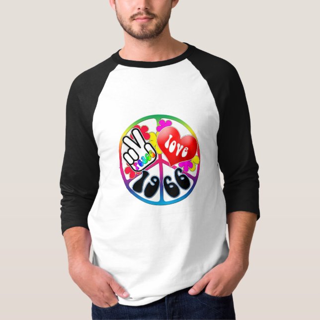 T-shirt Chemise 1966 d'amour de paix (Devant)