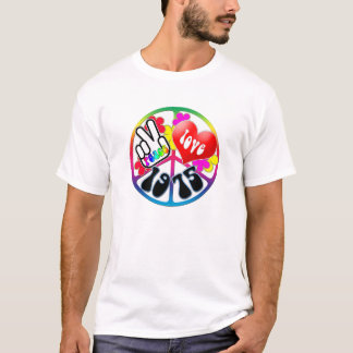 T-shirt Chemise 1975 d'amour de paix