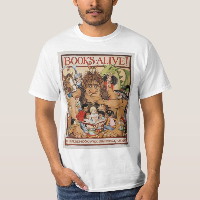 T-shirt Chemise 1980 de la semaine du livre des enfants (Devant)