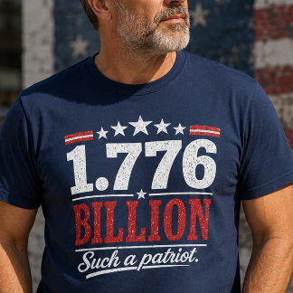 T-shirt Chemise 1,776 milliard de patriote