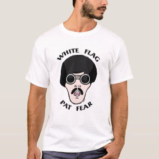 T-shirt Chemise 1 de crainte de Pat de DRAPEAU BLANC