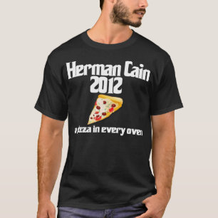 T-shirt Chemise 2012 de pizza de Herman Caïn