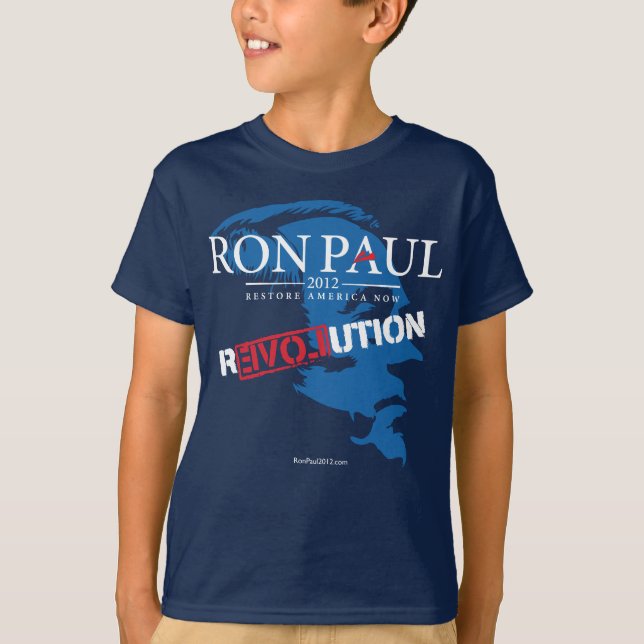 T-shirt Chemise 2012 de révolution de Ron Paul (Devant)