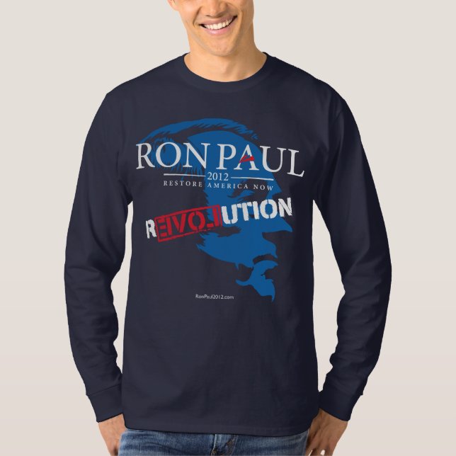 T-shirt Chemise 2012 de révolution de Ron Paul (Devant)