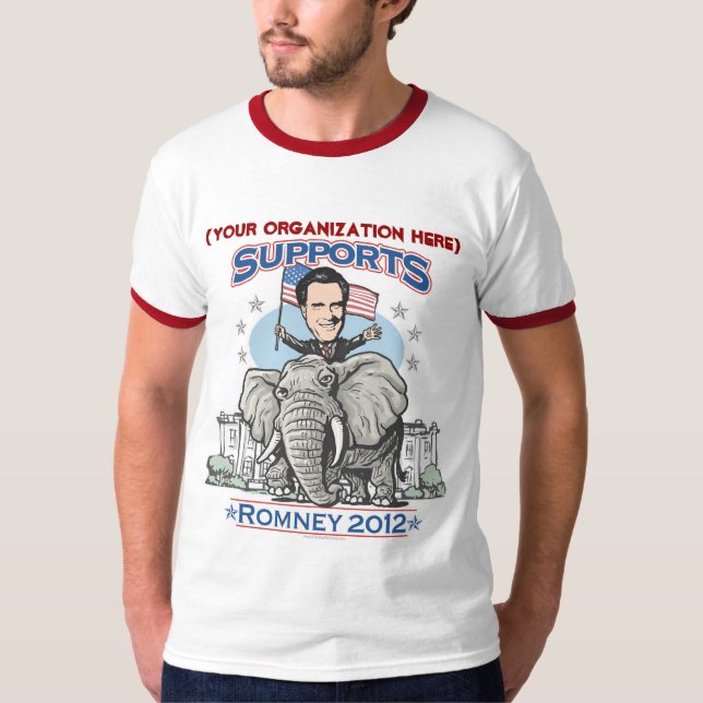 T-shirt Chemise 2012 personnalisable de Romney (Devant)