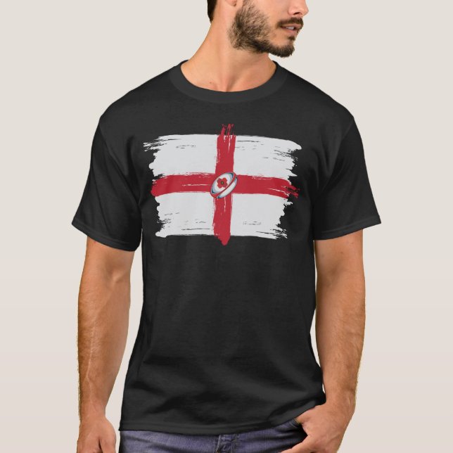T-shirt Chemise 2018 de pavot de ligue de rugby de (Devant)