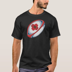T-shirt Chemise 2018 de pavot de ligue de rugby de