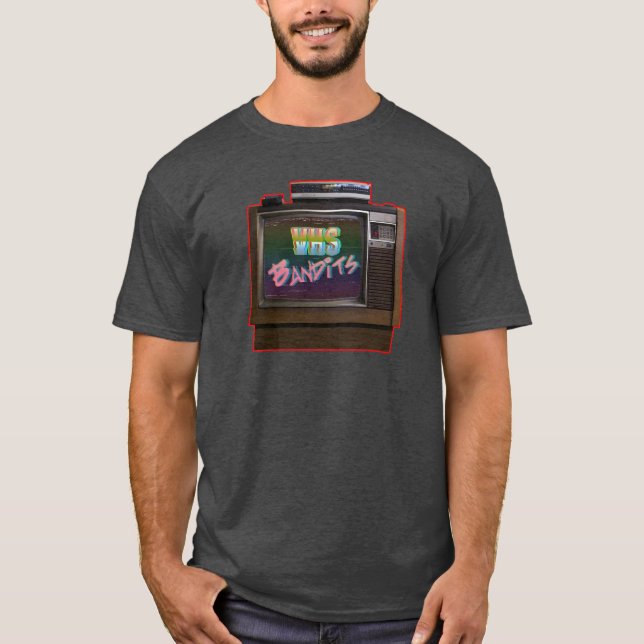 T-shirt Chemise #3 de Podcast de bandits de VHS (Devant)