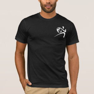 T-shirt Chemise 4 de série de logo d'homme vert de TWLG