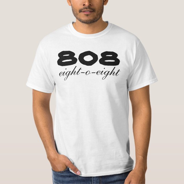 T-shirt Chemise 808 d'Hawaï (Devant)