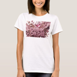 T-shirt Chemise à citation icônique rouge BOIS OU MEURS