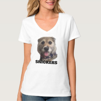 T-SHIRT CHEMISE À COL EN V POUR FEMMES