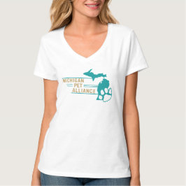 T-shirt Chemise à cou de l'équipage féminin de l'APM