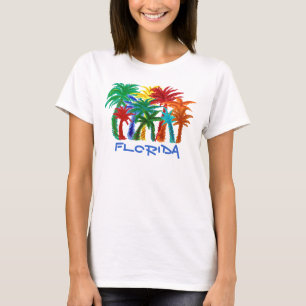T-shirt Chemise à courroie de palmier pour dames en Florid