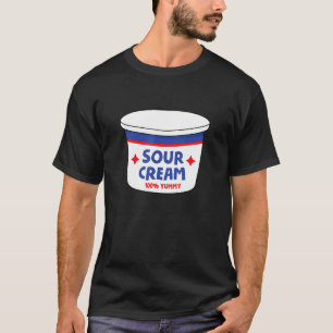 T-shirt Chemise à crème aigre J'aime Crème aigre