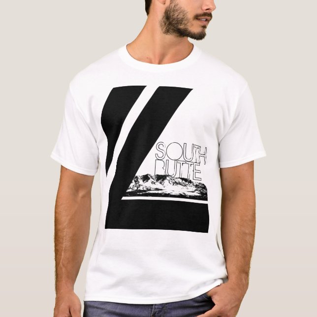 T-shirt Chemise à deux lignes de butte du sud (Devant)