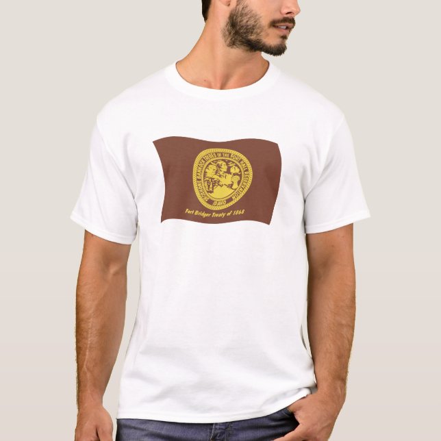 T-shirt Chemise à drapeau des tribus Shoshone Bannock (Devant)