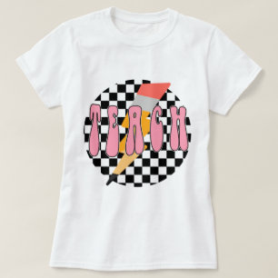T-shirt Chemise à enseigner à carreaux, chemise de profess