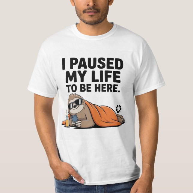T-shirt Chemise à fentes amusante (Devant)