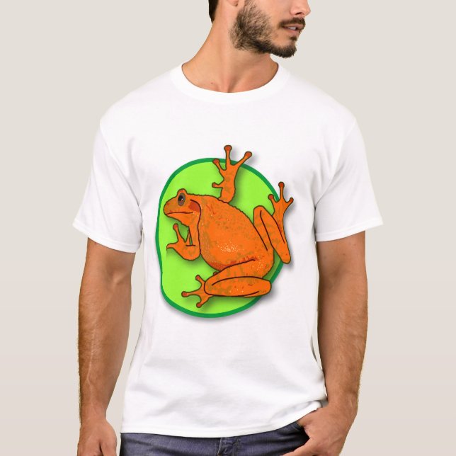 T-shirt Chemise à la grenouille orange (Devant)
