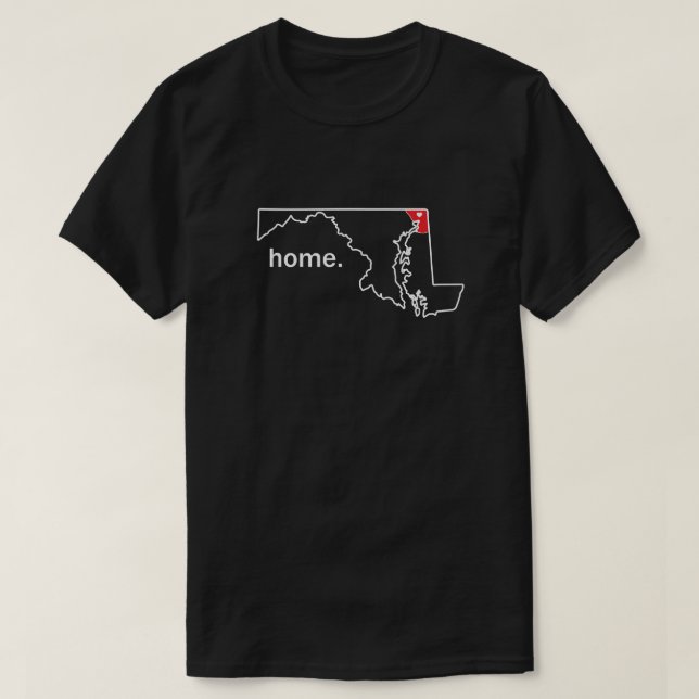 T-shirt Chemise à la maison du comté du Maryland - Cecil (Design devant)