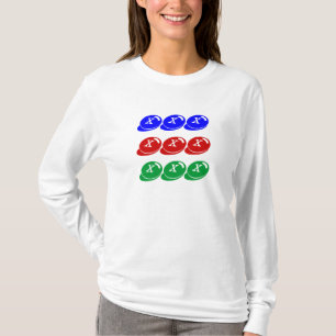 T-shirt chemise à la mode de joueurs de cercle du virtuose