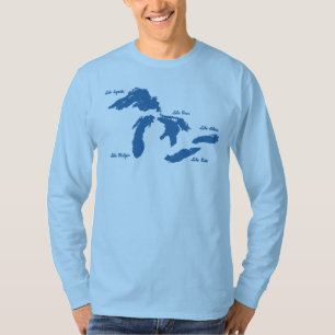 T-shirt Chemise à long manche masculine des Grands Lacs