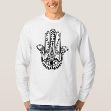 Chemise à main Hamsa à manches longues