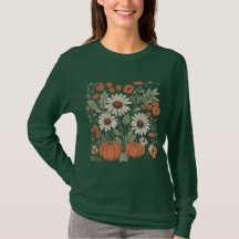 Chemise à manches longues à automne citrouille Flo