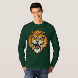 T-shirt Chemise à manches longues avec graphique de lion r