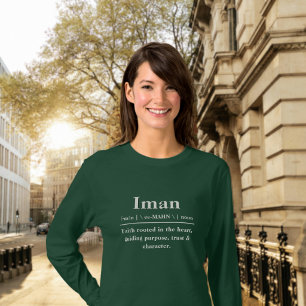 T-shirt Chemise à manches longues avec nom de dictionnaire