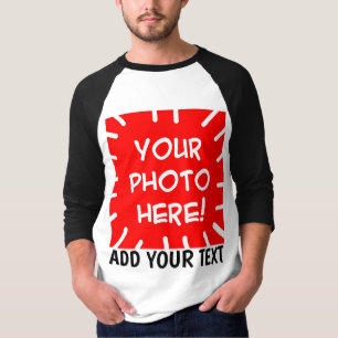 T-shirt Chemise à manches longues avec photo et texte pers