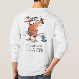 T-shirt Chemise à manches longues blanche Drunk Santa dos