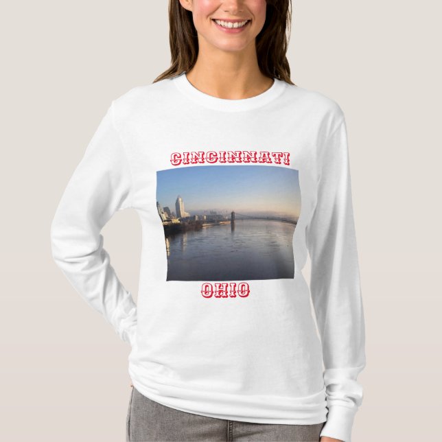 T-shirt Chemise à manches longues Cincinnati Ohio (Devant)
