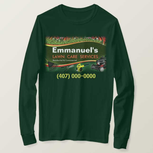 T-shirt Chemise à manches longues coupée en laiton (Design devant)