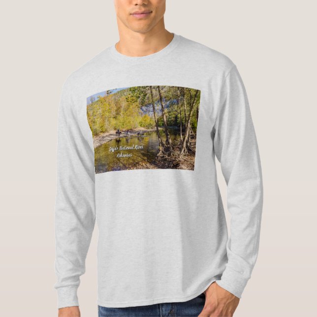 T-shirt Chemise À Manches Longues Des Hommes De La Rivière (Devant)