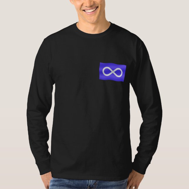 T-shirt Chemise à manches longues du drapeau des Métis des (Devant)