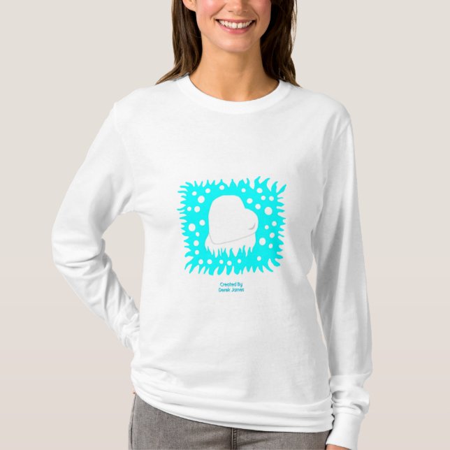 T-shirt Chemise à manches longues pour femmes du Coeur des (Devant)