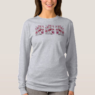 T-shirt Chemise à manches longues pour femmes en fleurs de