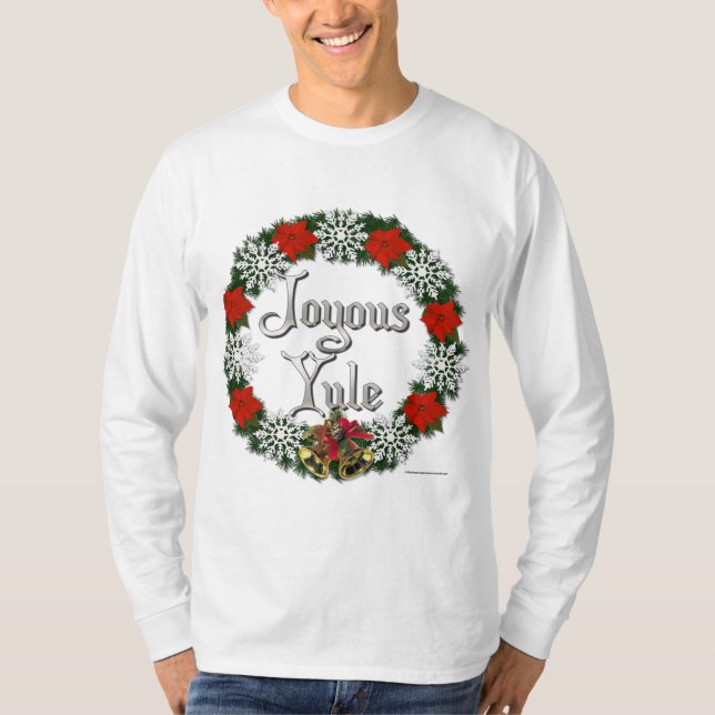 T-shirt Chemise à manches longues pour hommes Yule (Devant)