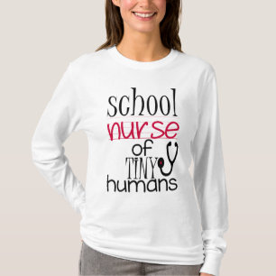 T-shirt chemise à manches longues pour l'infirmière scolai