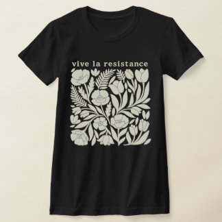 T-shirt Chemise à motif floral Vive La Resistance | Milita