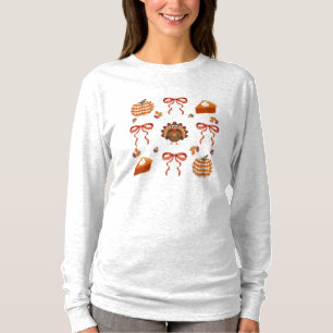 T-shirt Chemise à nœuds de Thanksgiving