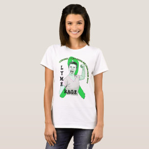 T-shirt Chemise à ruban contre la maladie de Lyme Rage de