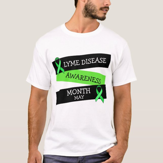 T-shirt Chemise à ruban du mois de sensibilisation à la ma (Devant)
