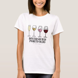 T-shirt Chemise à vin drôle diversifiée Portfolio