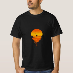 T-shirt Chemise à voile Coucher de soleil - Vibes surréali